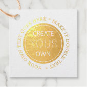 Erstellen Sie Ihre eigene - Personalisiert, marken Geschenkanhänger (Vorderseite)