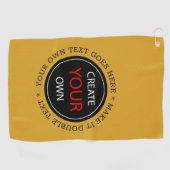 Erstellen Sie Ihre eigene - Personalisiert, marken Golfhandtuch (Horizontal)