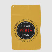 Erstellen Sie Ihre eigene - Personalisiert, marken Golfhandtuch (Vorderseite)