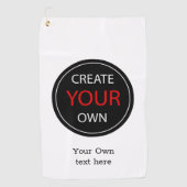 Erstellen Sie Ihre eigene - Personalisiert, marken Golfhandtuch (Vorderseite)