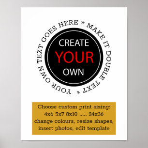 Erstellen Sie Ihre eigene - Personalisiert, marken Poster