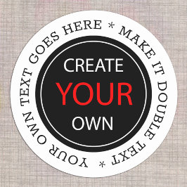 Erstellen Sie Ihre eigene - Personalisiert, marken Runder Aufkleber