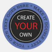 Erstellen Sie Ihre eigene - Personalisiert, marken Runder Aufkleber (Vorderseite)