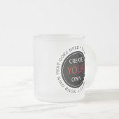 Erstellen Sie Ihre eigene - Personalisiert, mit ei Mattglastasse (VorderseiteRechts)