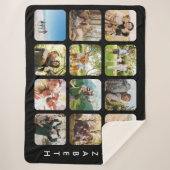 Erstellen Sie Ihre eigene Personalisierte 12-FotoC Sherpadecke (Vorderseite)