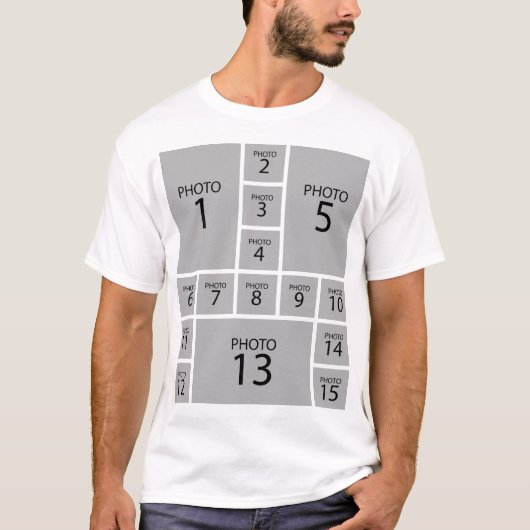Erstellen Sie Ihre eigene Personalisierte 15-FOTOK T-Shirt (Vorderseite)