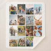 Erstellen Sie Ihre eigene Personalisierte 16-FotoC Sherpadecke (Vorderseite)