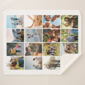 Erstellen Sie Ihre eigene Personalisierte 16-FotoC Sherpadecke (Vorderseite (Horizontal))