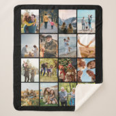 Erstellen Sie Ihre eigene Personalisierte 16-FotoC Sherpadecke (Vorderseite)