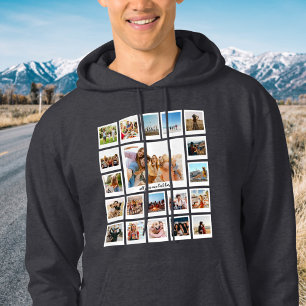 Erstellen Sie Ihre eigene personalisierte 20-Foto- Hoodie