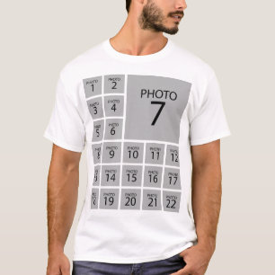 Erstellen Sie Ihre eigene personalisierte 22-Foto- T-Shirt