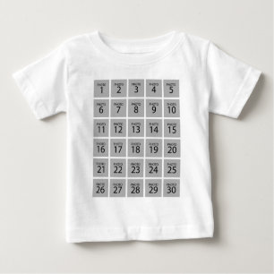 Erstellen Sie Ihre eigene Personalisierte 30-FOTOK Baby T-shirt