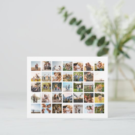Erstellen Sie Ihre eigene Personalisierte 35-FotoC Postkarte (Stehend Vorderseite)