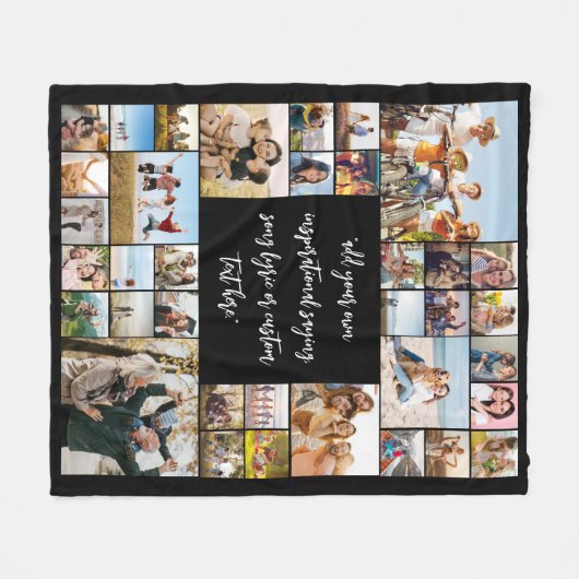 Erstellen Sie Ihre eigene Personalisierte 36-FotoC Fleecedecke (Vorderseite (Horizontal))