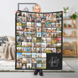 Erstellen Sie Ihre eigene Personalisierte 90-FotoC Fleecedecke