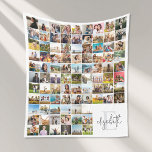 Erstellen Sie Ihre eigene Personalisierte 90-FotoC Fleecedecke<br><div class="desc">Erstellen Sie Ihre eigene personalisierte Decke mit 90 Ihrer Lieblingsfotos in einer Rasterkollage neben dem benutzerdefinierten Monogramm-Initial und dem Namen.</div>