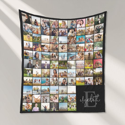 Erstellen Sie Ihre eigene Personalisierte 90-FotoC Fleecedecke
