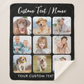 Erstellen Sie Ihre eigene Personalisierte 9-Bildko Sherpadecke (Vorderseite)
