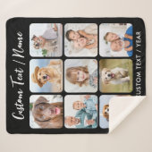 Erstellen Sie Ihre eigene Personalisierte 9-Bildko Sherpadecke (Vorderseite (Horizontal))