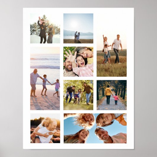 Erstellen Sie Ihre eigene Personalisierte 9-FotoCo Poster (Vorne)
