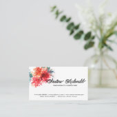 Erstellen Sie Ihre eigene Personalisierte Aquarell Visitenkarte (Stehend Vorderseite)