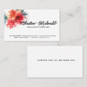 Erstellen Sie Ihre eigene Personalisierte Aquarell Visitenkarte (Vorne/Hinten)