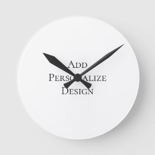 Erstellen Sie Ihre eigene personalisierte benutzer Runde Wanduhr