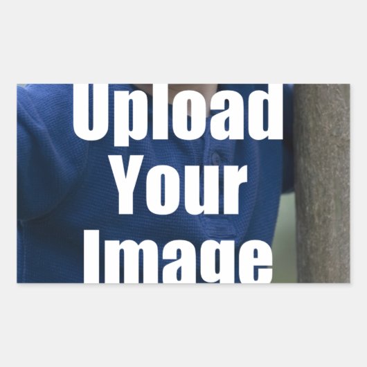 Erstellen Sie Ihre eigene Personalisierte Foto-Tas Rechteckiger Aufkleber (Vorderseite)