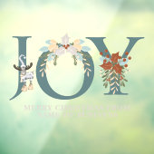 Erstellen Sie Ihre eigene Personalisierte Freude W Fensteraufkleber (Blatt 3)