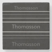 Erstellen Sie Ihre eigene Personalisierte Minimali Steinuntersetzer (Vorderseite)