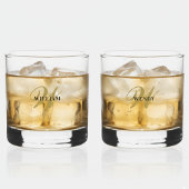 Erstellen Sie Ihre eigene personalisierte Monogram Whiskyglas