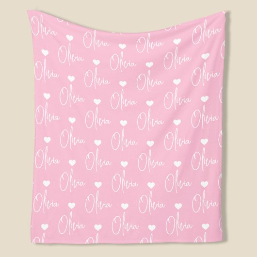 Erstellen Sie Ihre eigene Personalisierte Namensli Fleecedecke