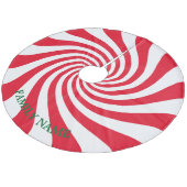 Erstellen Sie Ihre eigene Personalisierte Weihnach Fleece Weihnachtsbaumdecke (Schrägansicht)