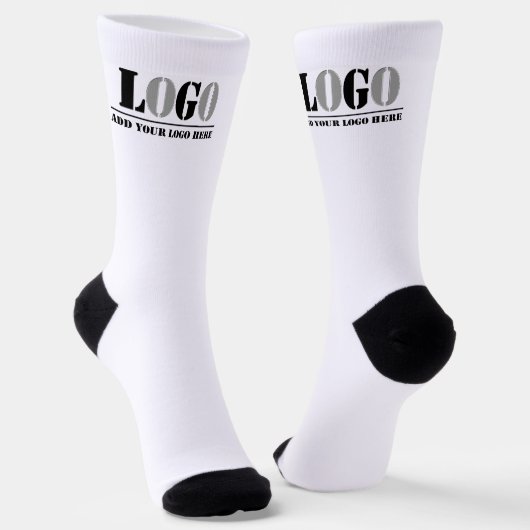 Erstellen Sie Ihre eigene Picture Business Name Co Socken (Gewinkelt)