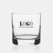 Erstellen Sie Ihre eigene Picture Business Name Co Whiskyglas (Vorderseite)