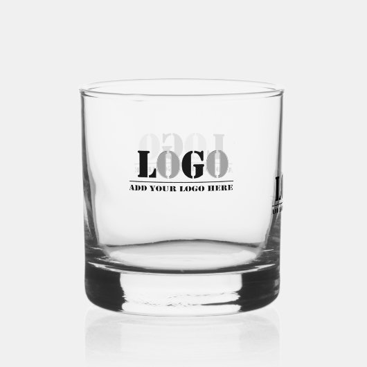 Erstellen Sie Ihre eigene Picture Business Name Co Whiskyglas (Vorderseite)
