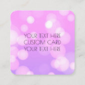 Erstellen Sie Ihre eigene - Pink Bokeh Vielen Dank Begleitkarte (Rückseite)