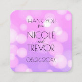 Erstellen Sie Ihre eigene - Pink Bokeh Vielen Dank Begleitkarte (Vorderseite)