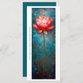 Erstellen Sie Ihre eigene Pink Lotus Lesezeichen C (Vorne/Hinten)