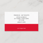 Erstellen Sie Ihre eigene politische Wahlkampagne Visitenkarte (Rückseite)