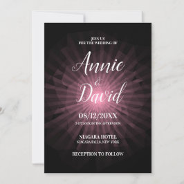 Erstellen Sie Ihre eigene Polygon Sunburst Wedding Einladung