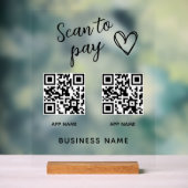 Erstellen Sie Ihre eigene Prüfung, um QR-Code-Firm Acrylschild (Neutral)