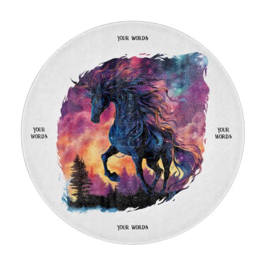 Erstellen Sie Ihre eigene Pyrois Dunkle Pferdemagi Schneidebrett (Vorderseite)