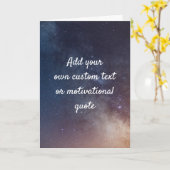 Erstellen Sie Ihre eigene Quote Card - Nachthimmel Karte (Gelbe Blume)