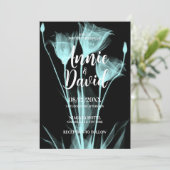 Erstellen Sie Ihre eigene Ray Blume Trio Hochzeit Einladung (Stehend Vorderseite)