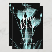 Erstellen Sie Ihre eigene Ray Blume Trio Hochzeit Einladung (Vorne/Hinten)