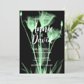 Erstellen Sie Ihre eigene Ray Blume Trio Hochzeit Einladung (Stehend Vorderseite)