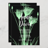 Erstellen Sie Ihre eigene Ray Blume Trio Hochzeit Einladung (Vorne/Hinten)