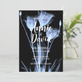 Erstellen Sie Ihre eigene Ray Blume Trio Hochzeit Einladung (Stehend Vorderseite)