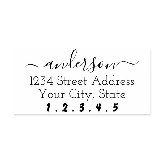 Erstellen Sie Ihre eigene rechteckige Rücksendeadr Permastempel (Design)